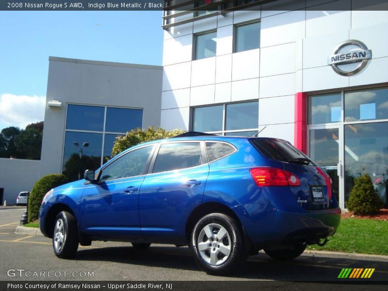 Indigo Blue Metallic / Black 2008 Nissan Rogue S AWD