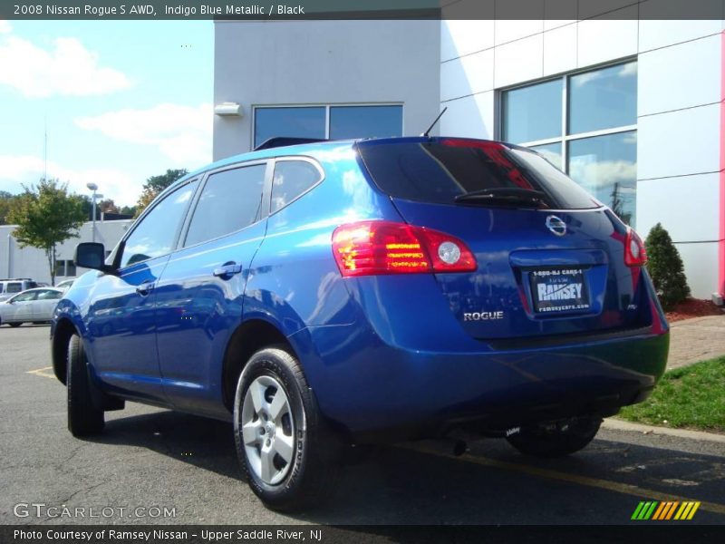 Indigo Blue Metallic / Black 2008 Nissan Rogue S AWD