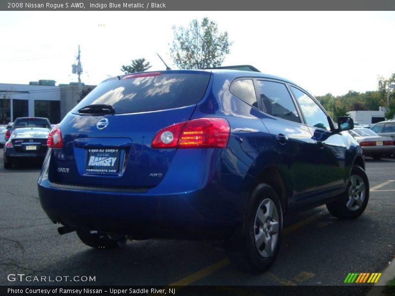 Indigo Blue Metallic / Black 2008 Nissan Rogue S AWD