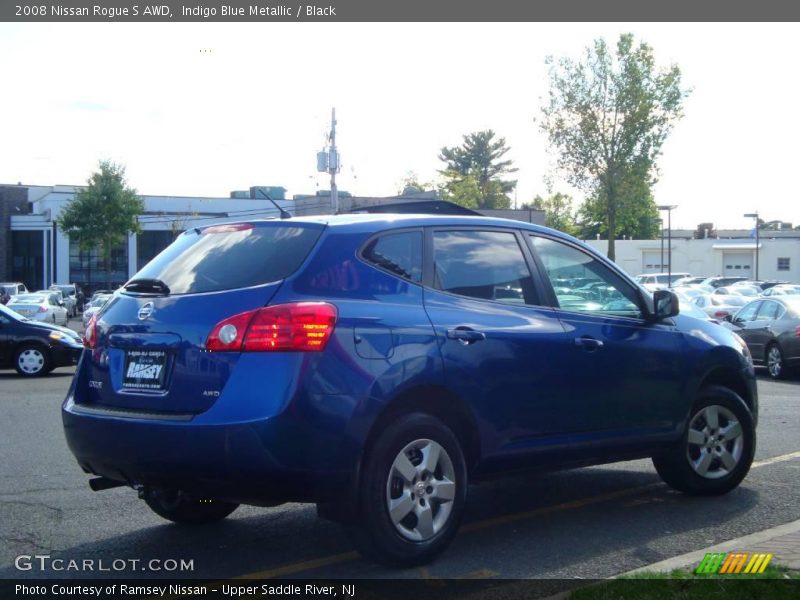 Indigo Blue Metallic / Black 2008 Nissan Rogue S AWD