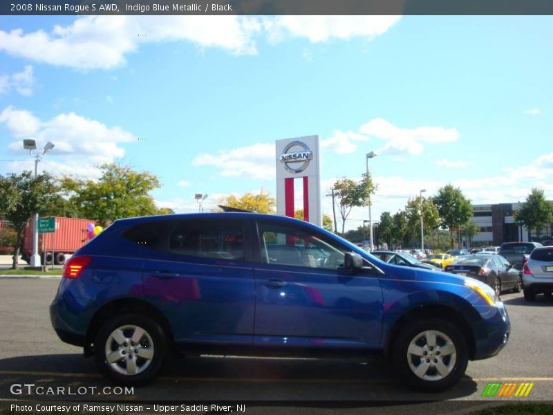 Indigo Blue Metallic / Black 2008 Nissan Rogue S AWD