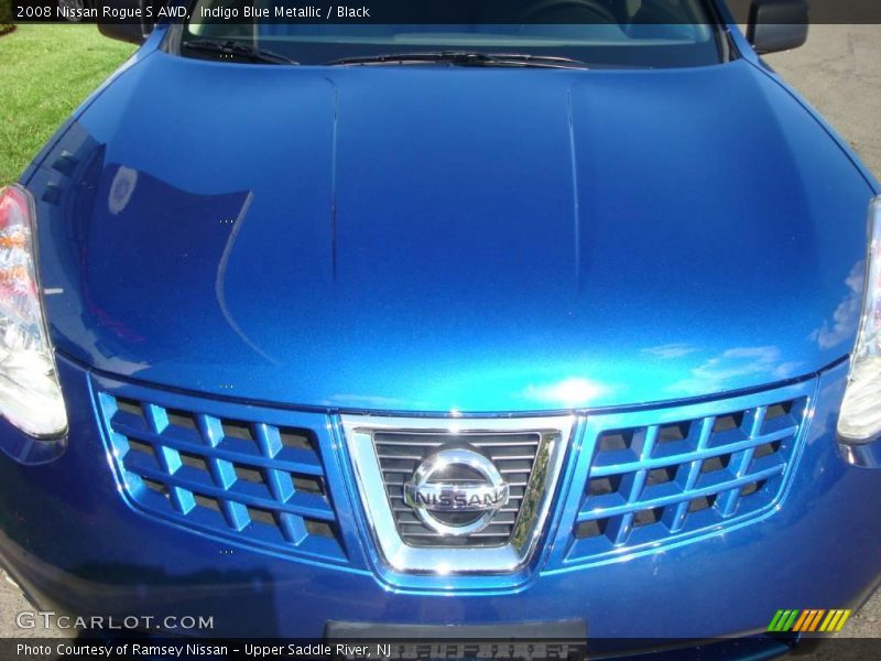 Indigo Blue Metallic / Black 2008 Nissan Rogue S AWD