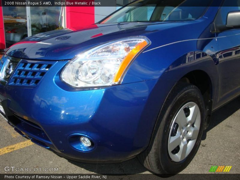 Indigo Blue Metallic / Black 2008 Nissan Rogue S AWD