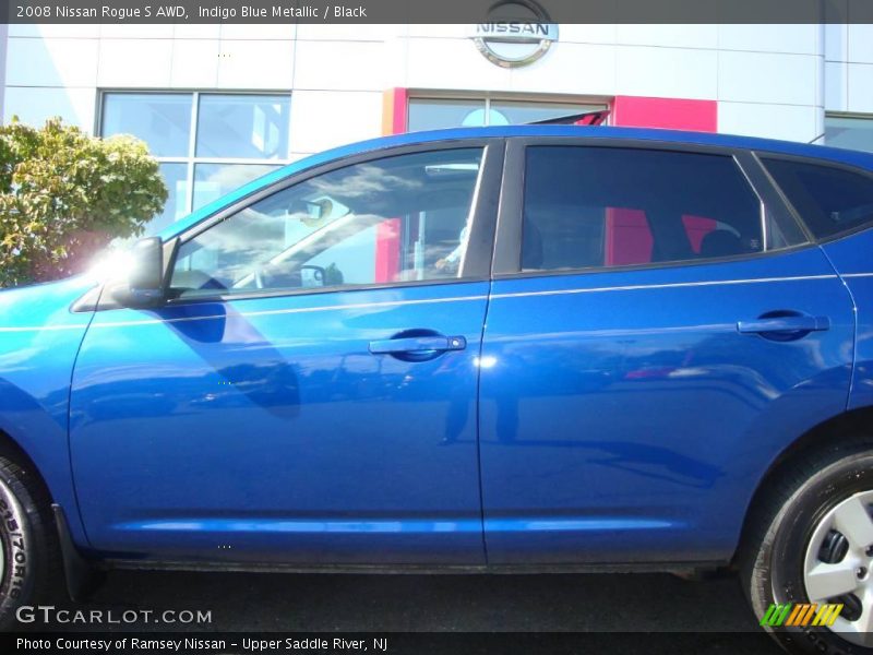 Indigo Blue Metallic / Black 2008 Nissan Rogue S AWD