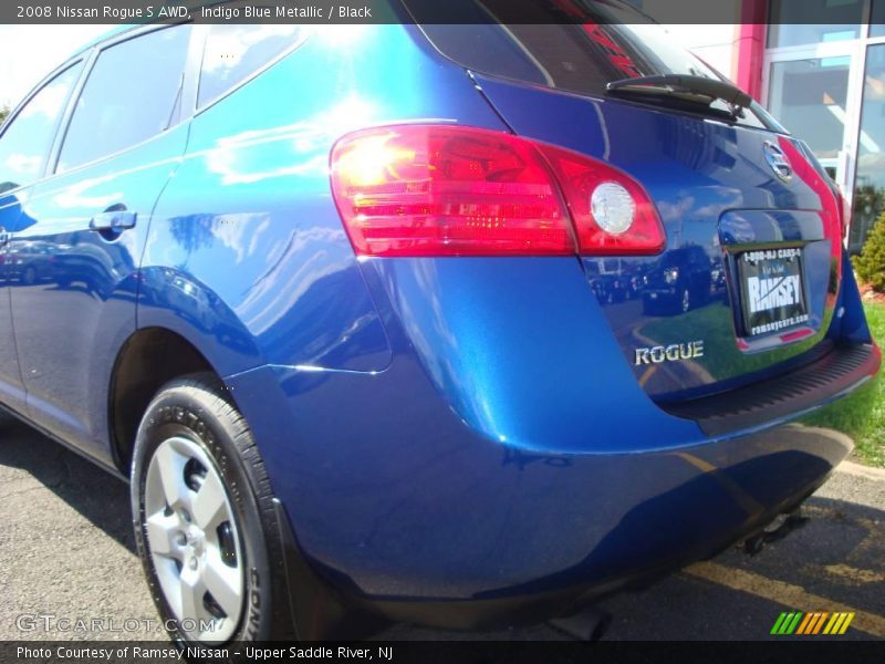 Indigo Blue Metallic / Black 2008 Nissan Rogue S AWD