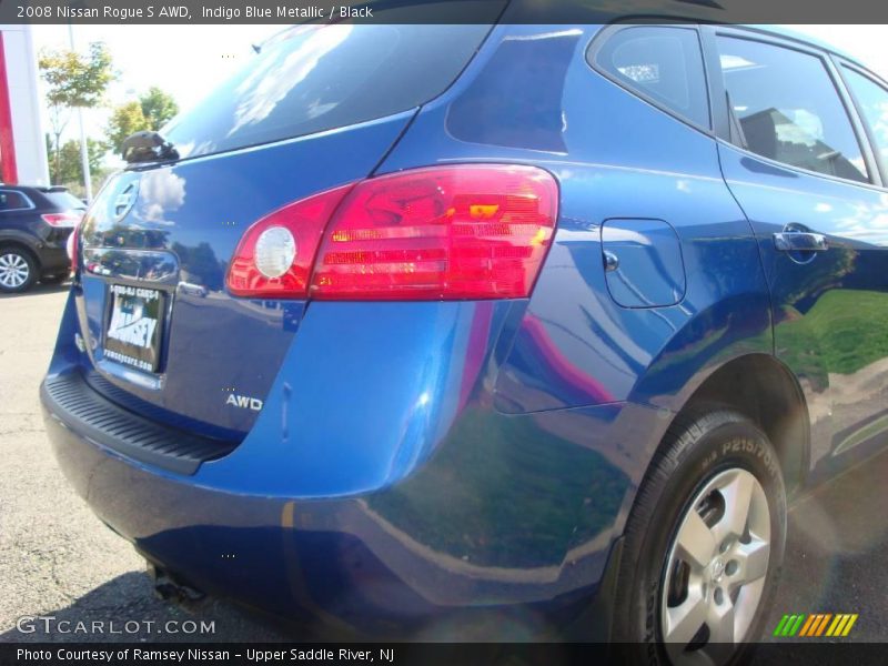 Indigo Blue Metallic / Black 2008 Nissan Rogue S AWD