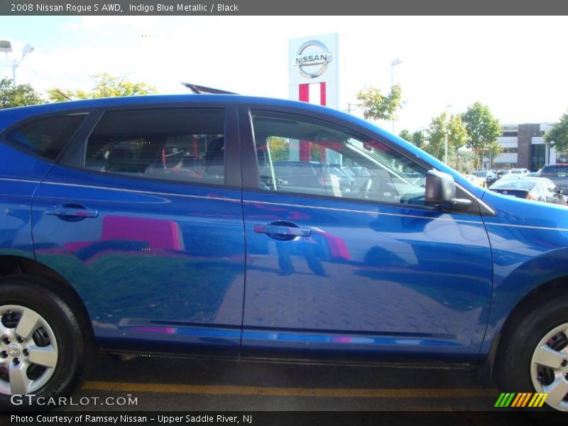 Indigo Blue Metallic / Black 2008 Nissan Rogue S AWD
