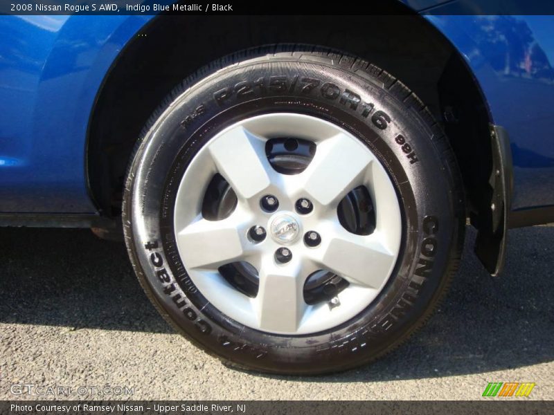 Indigo Blue Metallic / Black 2008 Nissan Rogue S AWD