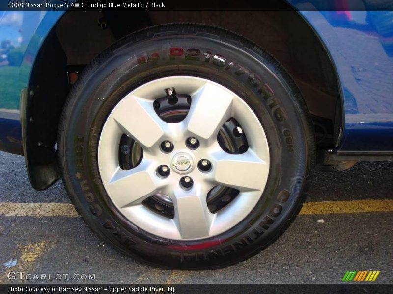 Indigo Blue Metallic / Black 2008 Nissan Rogue S AWD