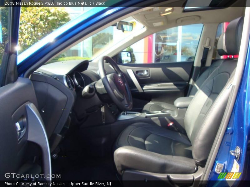 Indigo Blue Metallic / Black 2008 Nissan Rogue S AWD