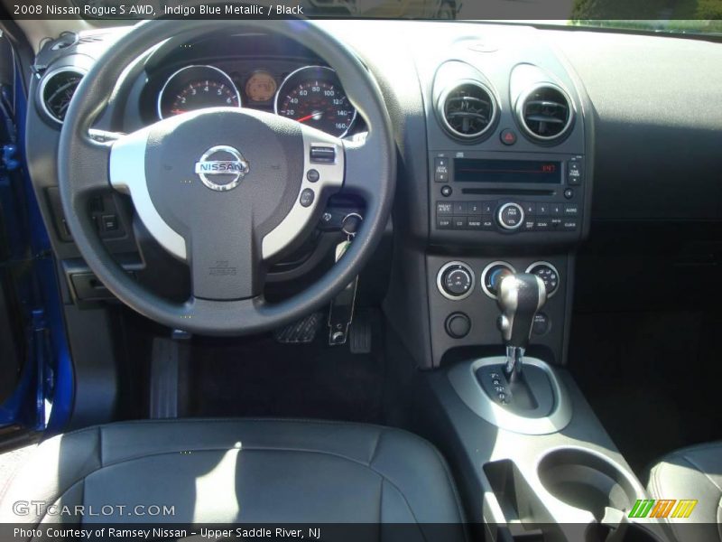 Indigo Blue Metallic / Black 2008 Nissan Rogue S AWD