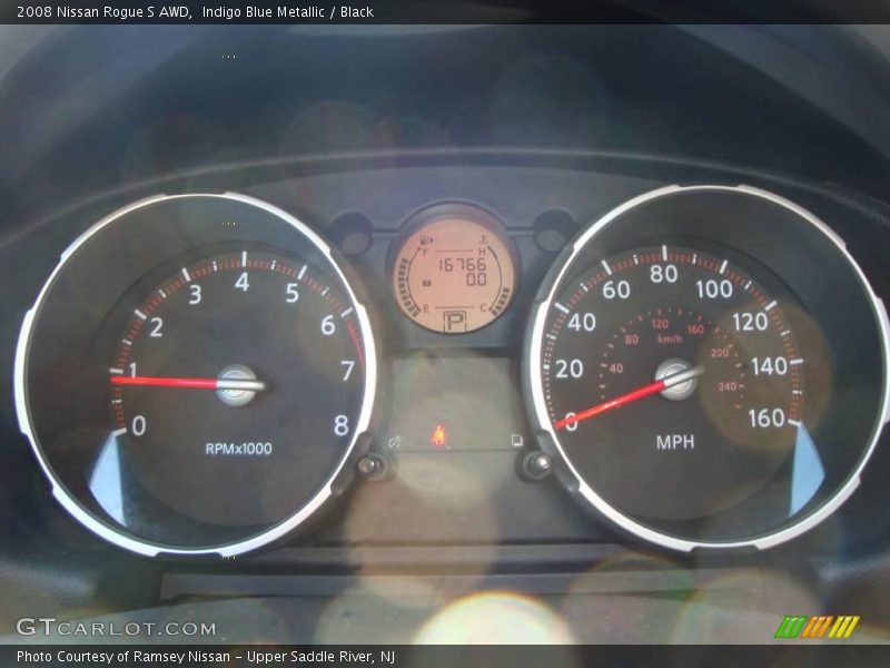 Indigo Blue Metallic / Black 2008 Nissan Rogue S AWD