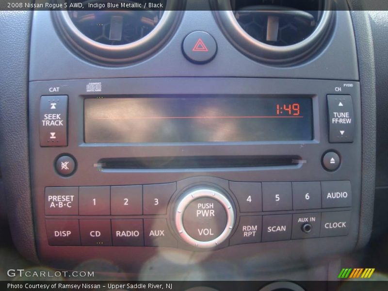 Indigo Blue Metallic / Black 2008 Nissan Rogue S AWD