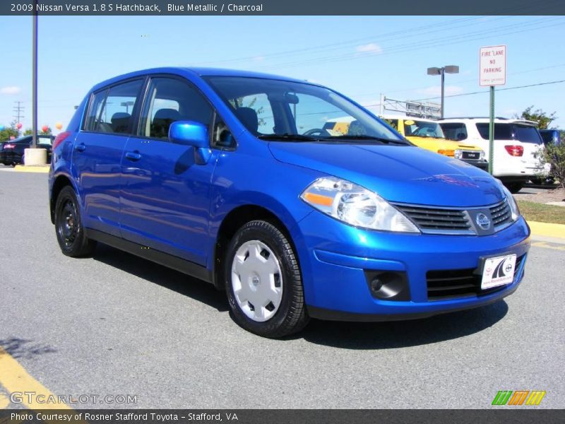 Blue Metallic / Charcoal 2009 Nissan Versa 1.8 S Hatchback