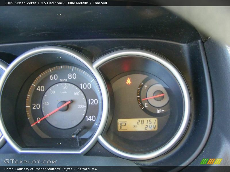 Blue Metallic / Charcoal 2009 Nissan Versa 1.8 S Hatchback