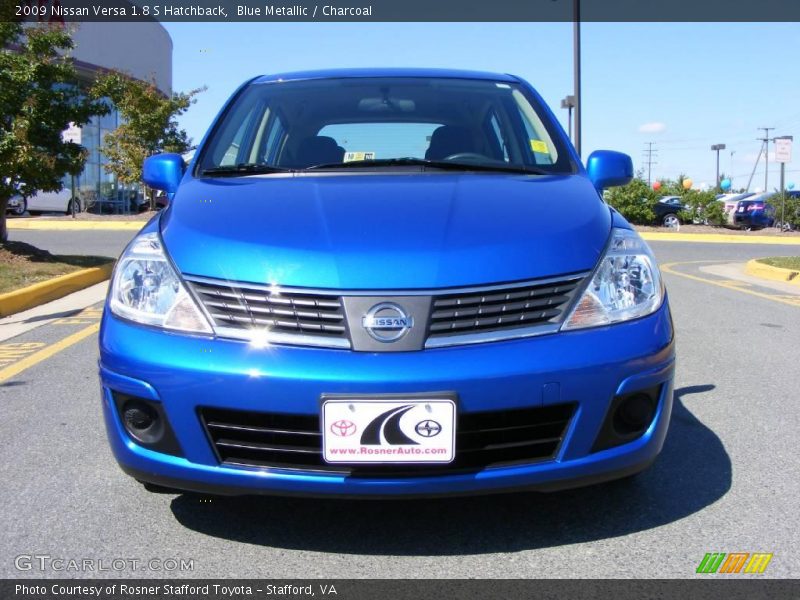 Blue Metallic / Charcoal 2009 Nissan Versa 1.8 S Hatchback