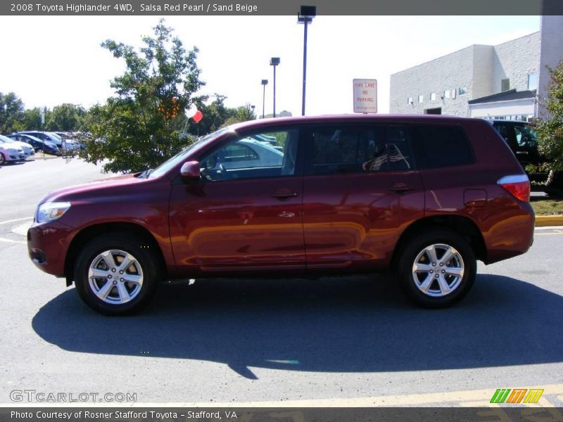 Salsa Red Pearl / Sand Beige 2008 Toyota Highlander 4WD