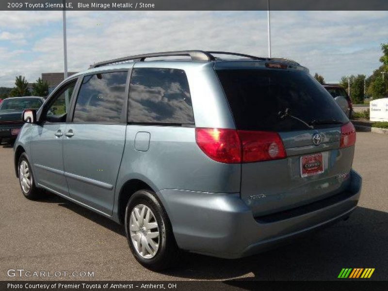 Blue Mirage Metallic / Stone 2009 Toyota Sienna LE