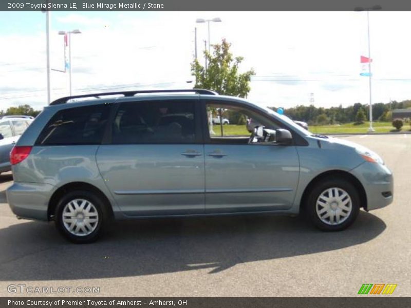 Blue Mirage Metallic / Stone 2009 Toyota Sienna LE
