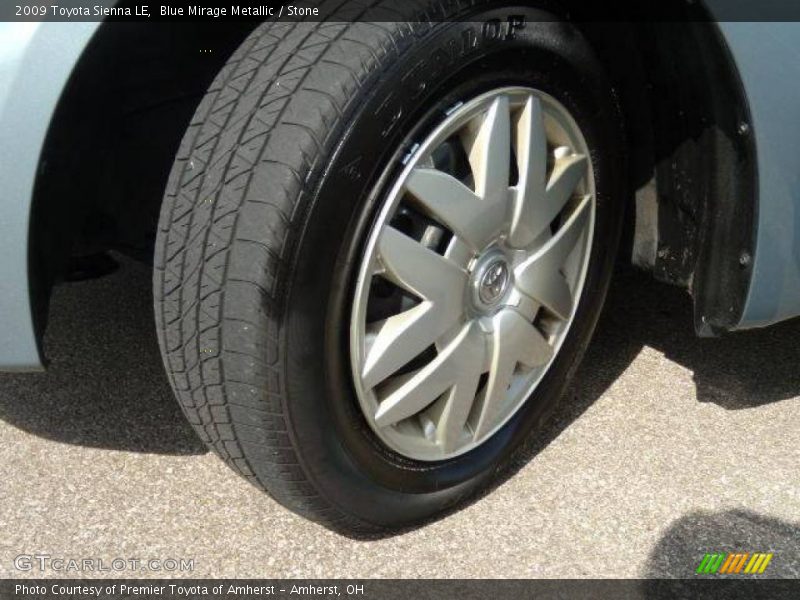 Blue Mirage Metallic / Stone 2009 Toyota Sienna LE
