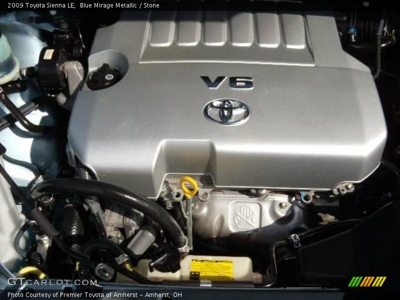 Blue Mirage Metallic / Stone 2009 Toyota Sienna LE
