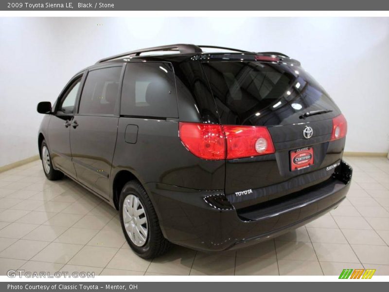 Black / Stone 2009 Toyota Sienna LE