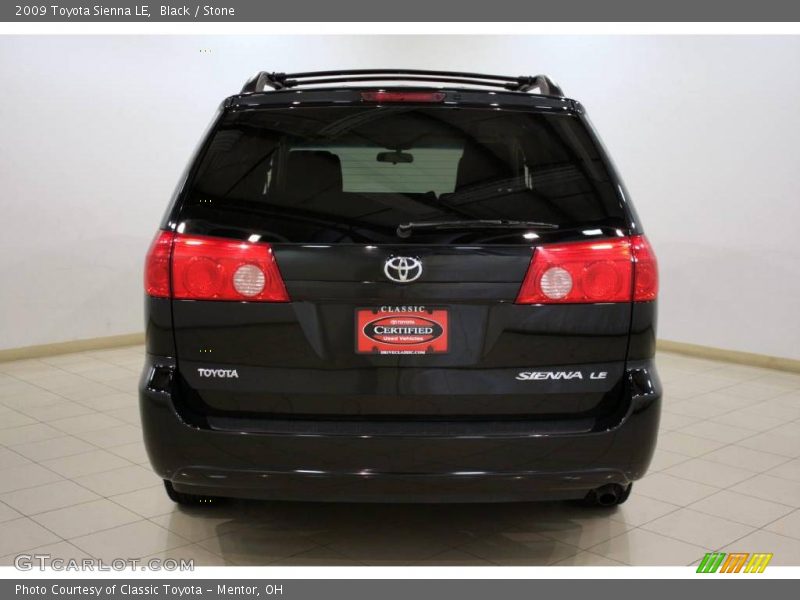 Black / Stone 2009 Toyota Sienna LE