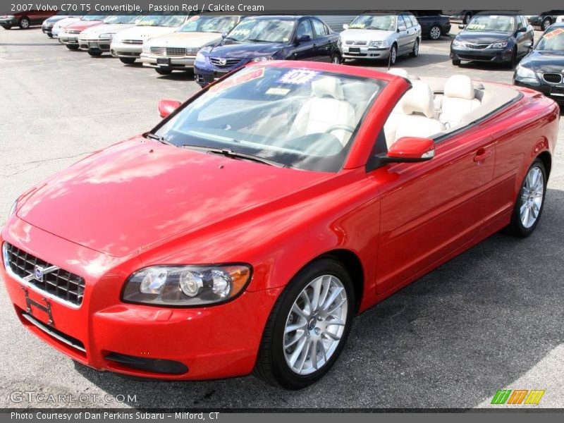 Passion Red / Calcite Cream 2007 Volvo C70 T5 Convertible