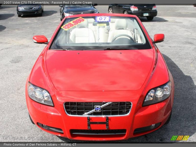 Passion Red / Calcite Cream 2007 Volvo C70 T5 Convertible