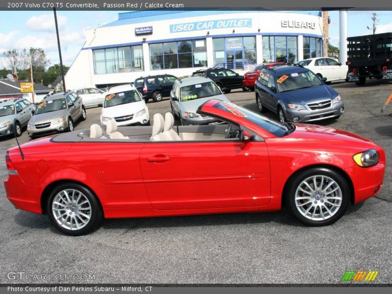 Passion Red / Calcite Cream 2007 Volvo C70 T5 Convertible
