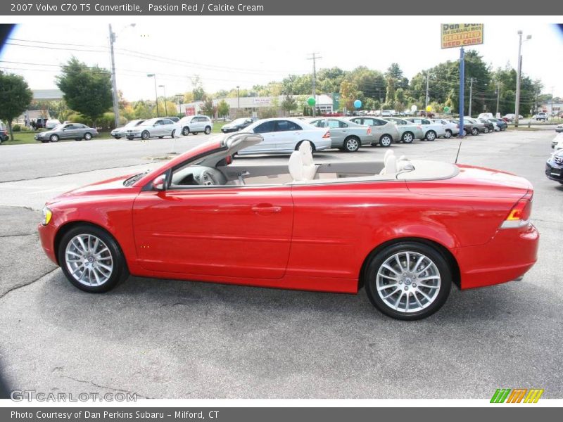 Passion Red / Calcite Cream 2007 Volvo C70 T5 Convertible