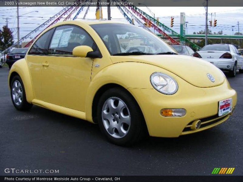 Sunflower Yellow / Black/Grey 2003 Volkswagen New Beetle GLS Coupe
