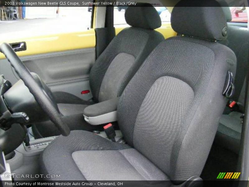 Sunflower Yellow / Black/Grey 2003 Volkswagen New Beetle GLS Coupe