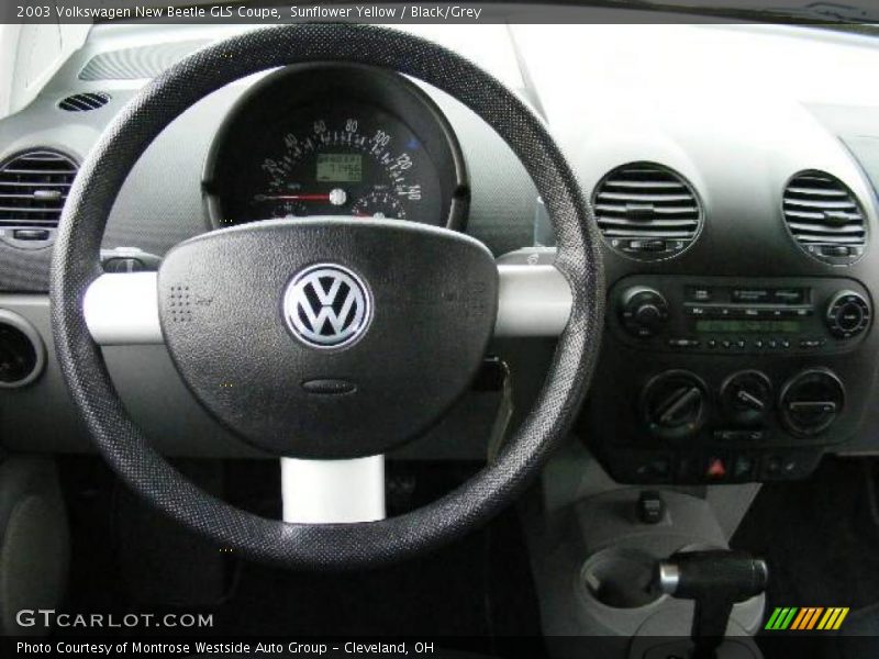 Sunflower Yellow / Black/Grey 2003 Volkswagen New Beetle GLS Coupe