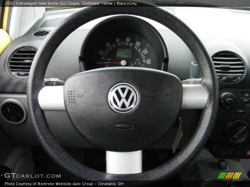 Sunflower Yellow / Black/Grey 2003 Volkswagen New Beetle GLS Coupe