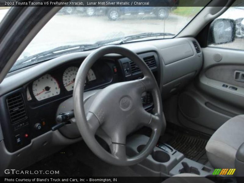 Lunar Mist Silver Metallic / Charcoal 2001 Toyota Tacoma V6 PreRunner Xtracab