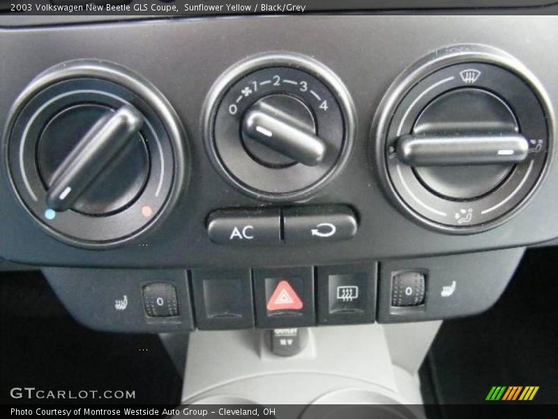 Sunflower Yellow / Black/Grey 2003 Volkswagen New Beetle GLS Coupe