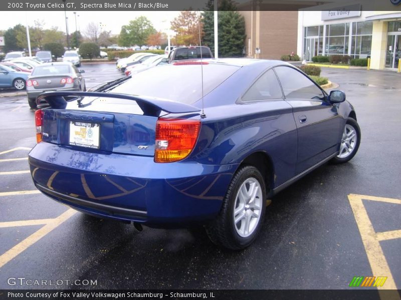 Spectra Blue Mica / Black/Blue 2002 Toyota Celica GT