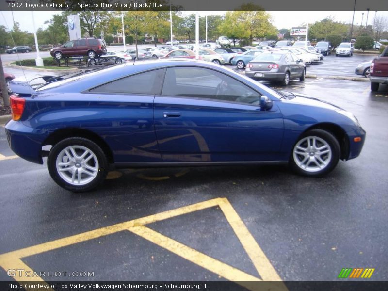 Spectra Blue Mica / Black/Blue 2002 Toyota Celica GT