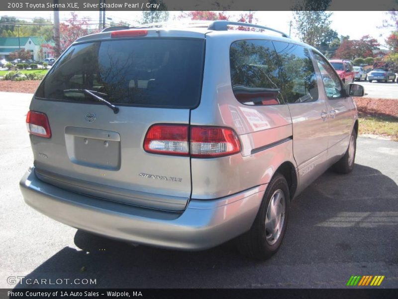 Silver Shadow Pearl / Gray 2003 Toyota Sienna XLE