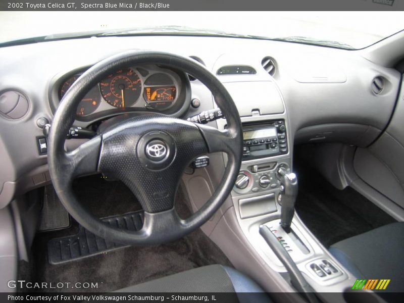 Spectra Blue Mica / Black/Blue 2002 Toyota Celica GT