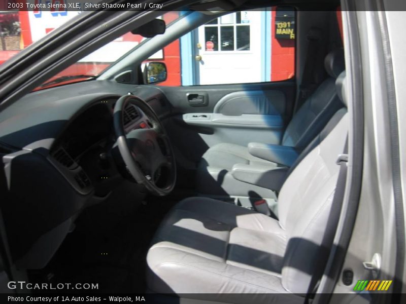 Silver Shadow Pearl / Gray 2003 Toyota Sienna XLE
