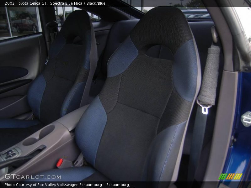 Spectra Blue Mica / Black/Blue 2002 Toyota Celica GT