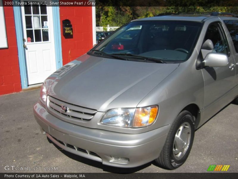 Silver Shadow Pearl / Gray 2003 Toyota Sienna XLE