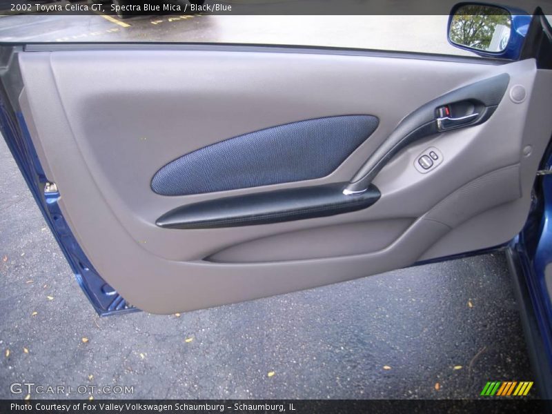 Spectra Blue Mica / Black/Blue 2002 Toyota Celica GT