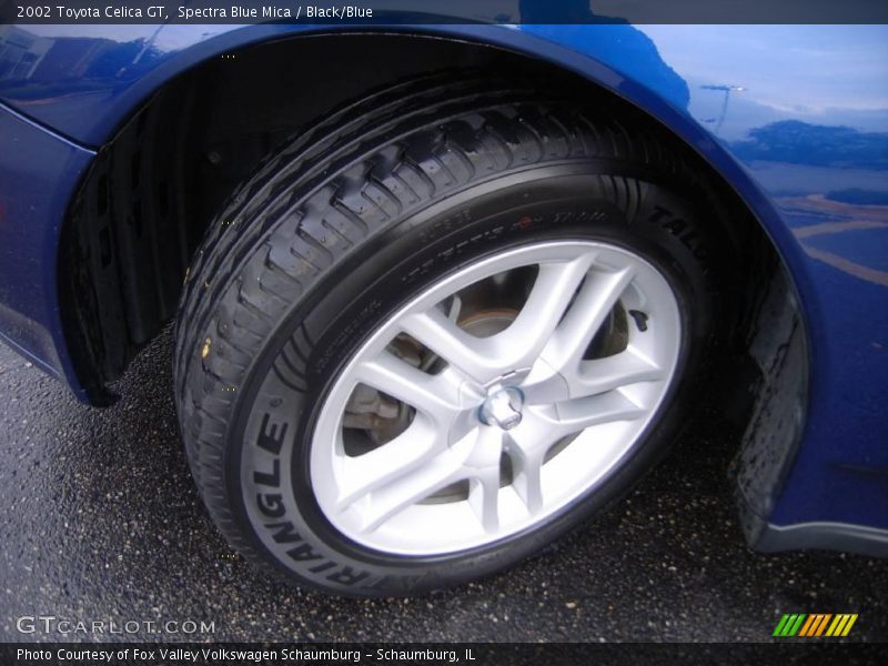 Spectra Blue Mica / Black/Blue 2002 Toyota Celica GT