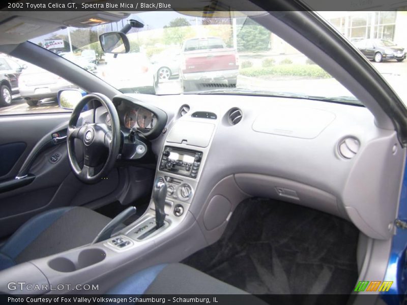 Spectra Blue Mica / Black/Blue 2002 Toyota Celica GT