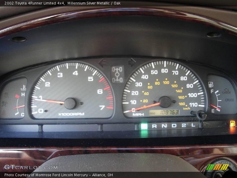 Millennium Silver Metallic / Oak 2002 Toyota 4Runner Limited 4x4