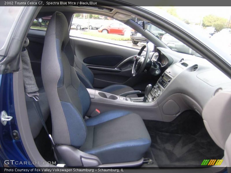 Spectra Blue Mica / Black/Blue 2002 Toyota Celica GT