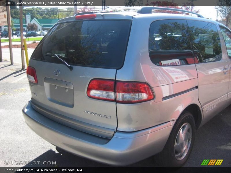 Silver Shadow Pearl / Gray 2003 Toyota Sienna XLE